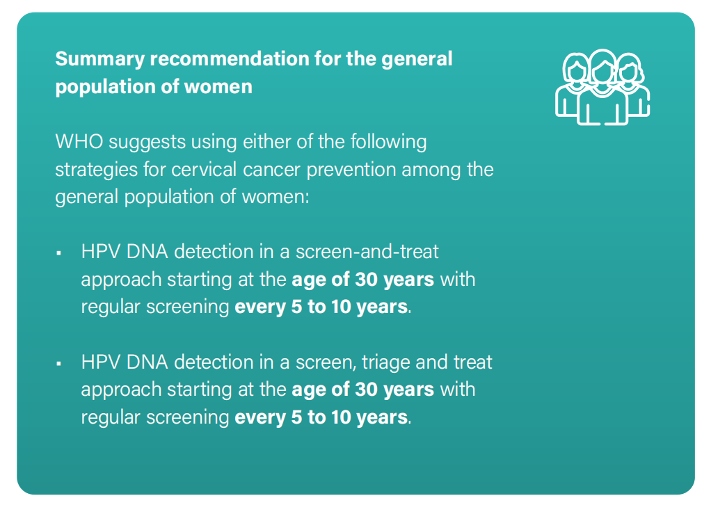 WHO發(fā)布宮頸癌防治新版指南，「推薦HPV-DNA 檢測為宮頸癌首選篩查方法」